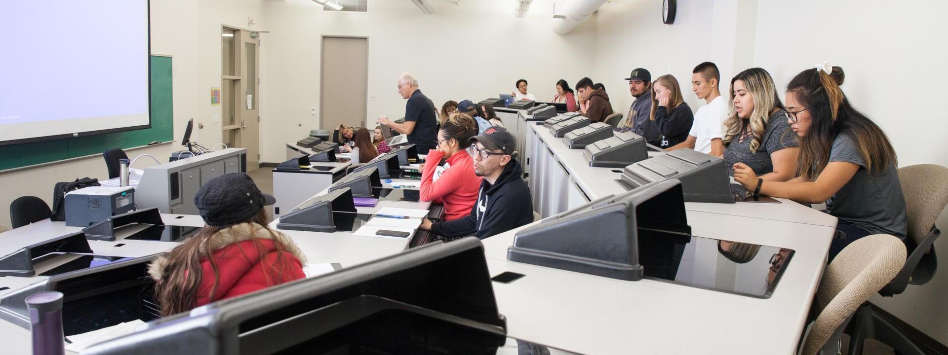 Students in class