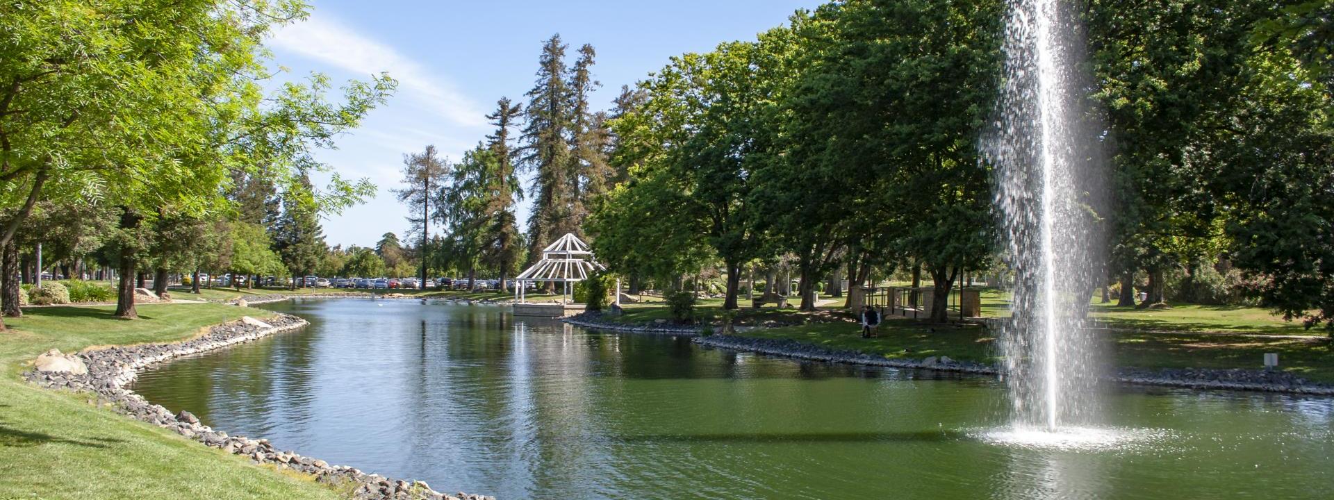 Campus fountain