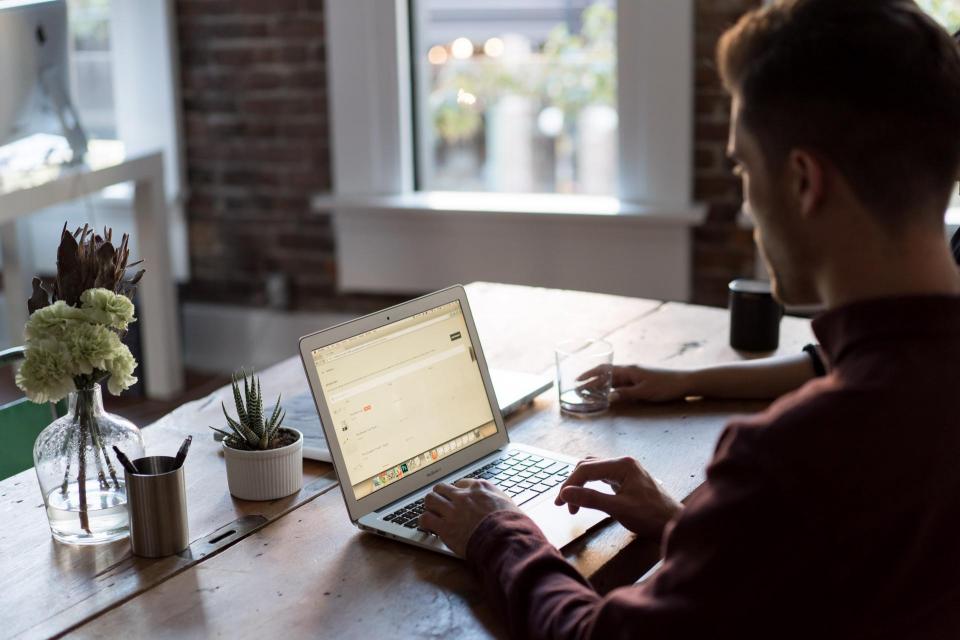 Man at laptop