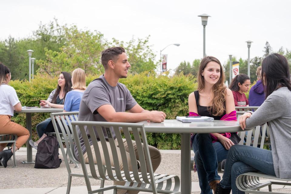 Students at table