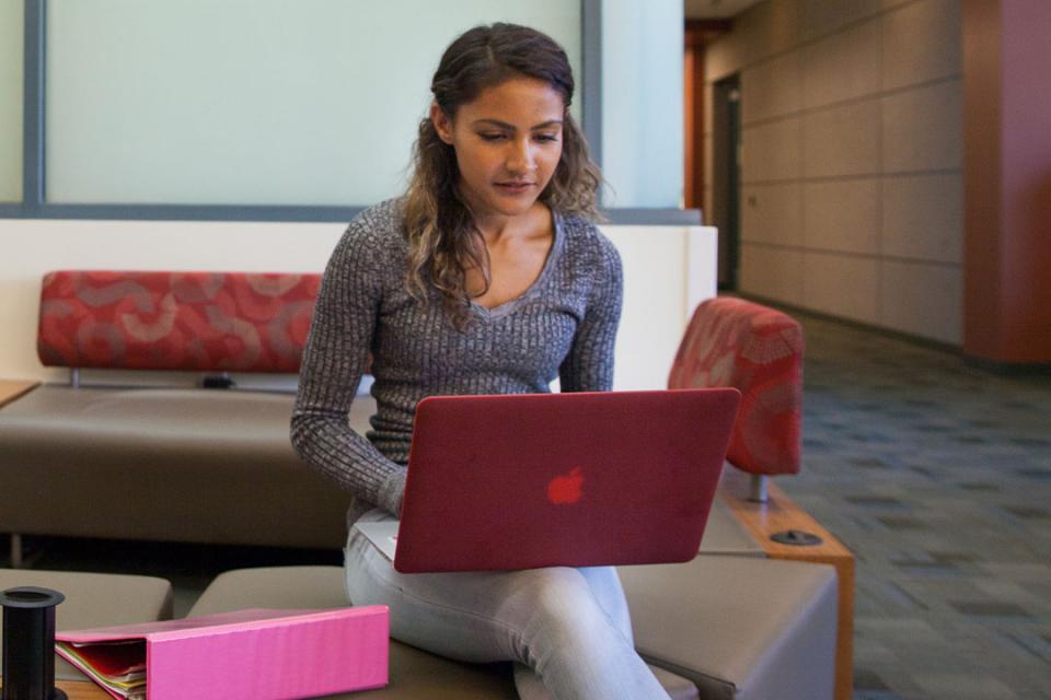 Girl on laptop