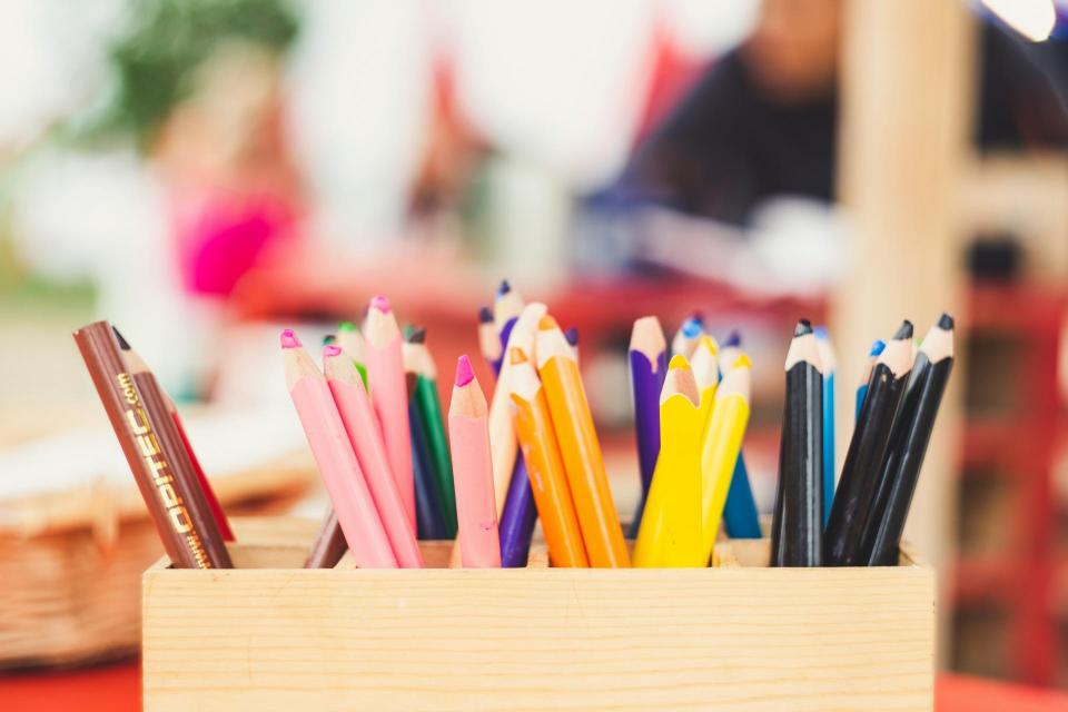 Group of colorful pencils